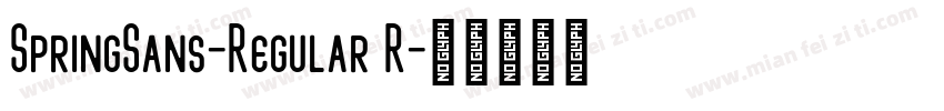 SpringSans-Regular R字体转换
